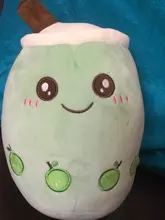 Cojín de felpa con forma de vaso de te de burbujas para niños, juguete infantil de peluche con forma de te de perlas