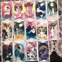 Juego de 78 tarjetas de adivinación de Tarot oculto, cartas de oráculo, tablero de naipes de fiesta familiar, Solomonic antiguo Magickal