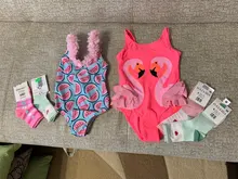 Bañador de una pieza para niñas de 2 a 14 años, ropa de playa, Suits-ST146 de baño, novedad de verano de 2021