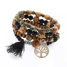 CHENFAN jewelry-pulseras bohemias para mujer, pulsera de piedras naturales, accesorios de ropa para mujer