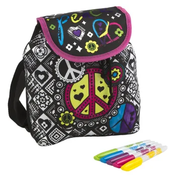 

Backpack to decorate & markers