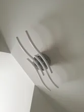 Led-Ceiling-Light Bedroom Curved-Design Restaurant Modern 2/3/4-lights AC85-265V 24W