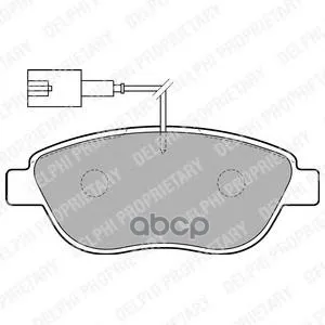 Колодки Тормозные Fiat 500 08-/Bravo 07-/Doblo 06-/Panda 07-/Stilo 01- Передние Delphi Lp1721 Delphi арт. LP1721