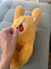 Lindo latido del corazón cachorro de conductividad juguete de entrenamiento mascota de peluche cómodo acurrucarse dormir