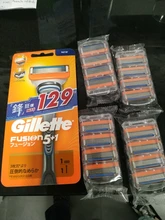 Gillette Fusion 5,navaja de afeitar, maquinilla de afeitar para hombre,casetes para afeitadora facial,afeitado masculino, kit barba, con cuchillas reemplazables