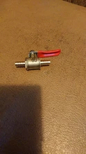 Ball Valve Pipe-Fittings Hose 6mm-12mm Fuel-Line Water-Oil Red-Handle Brass Shutoff Barb