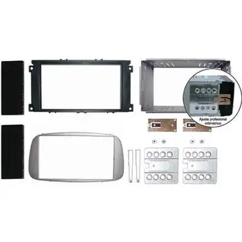 

Support autoradio 2 din silver ford various 07