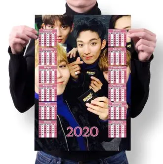 Календарь настенный на 2020 год Seventeen №75 А3 | Канцтовары для офиса и дома