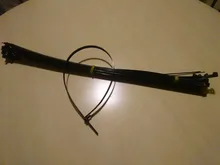 20 piezas tirantes brida de Cable liberable de color blanco y negro de plástico de 8mm * 150mm/200mm/250mm/300mm/350mm/400mm/450mm