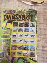 Balleenshiny-rompecabezas de interacción para padres e hijos, juguete luminoso para Educación Temprana, lámpara de proyector de Tobogán, Animal, dinosaurio