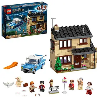 

LEGO Harry Potter number 4 of Privet Drive Set with Ford Anglia, Dobby figure and Dursley family, multicolor (75968)