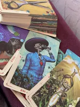 Juego de cartas de Tarot de Santa Muerte, versión en inglés, juego de mesa de fiesta familiar, Tarot