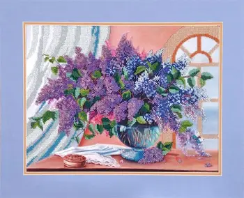 

Бн-3096 set for embroidery with beads hobby & pro 'Lilac in натюрморте', 39*30 cm