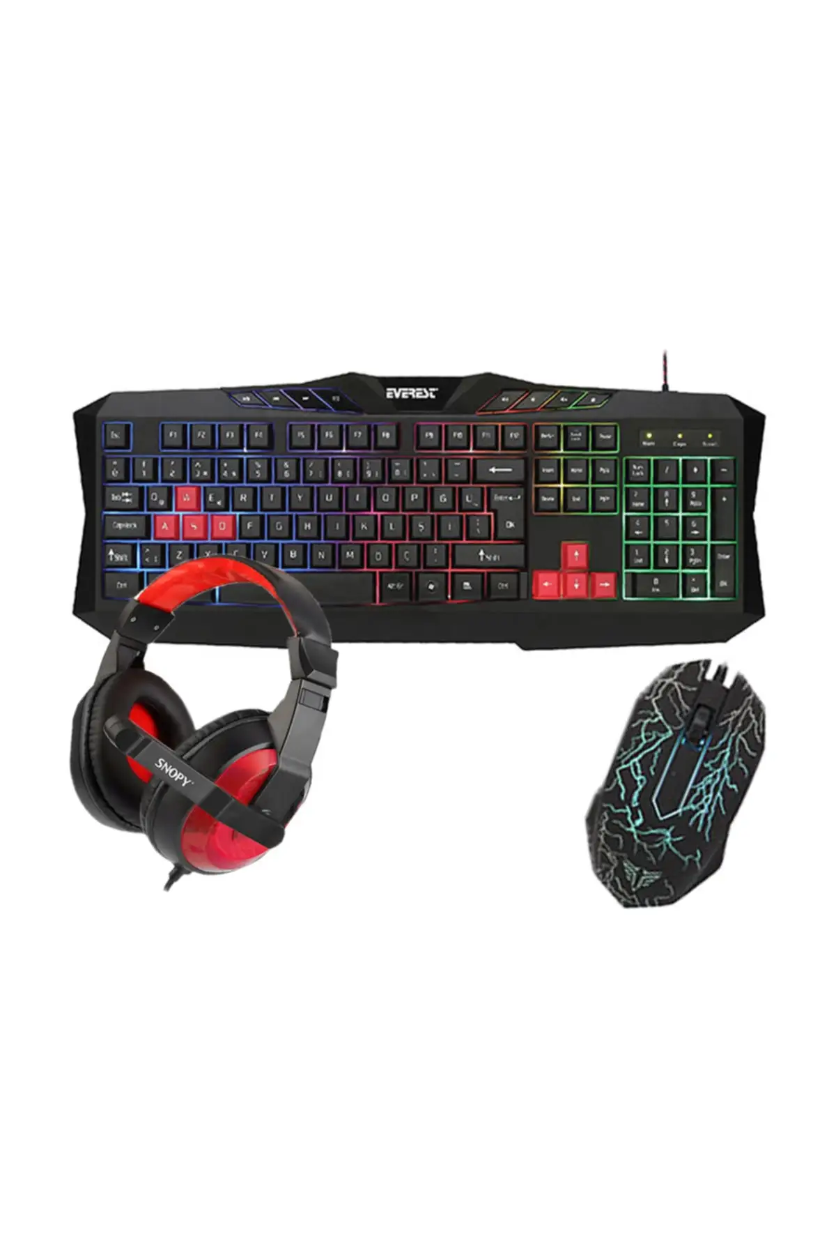 Everest Gx-8863 игровой 3 предмета клавиатура Мышь наушники комплект | Компьютеры и офис