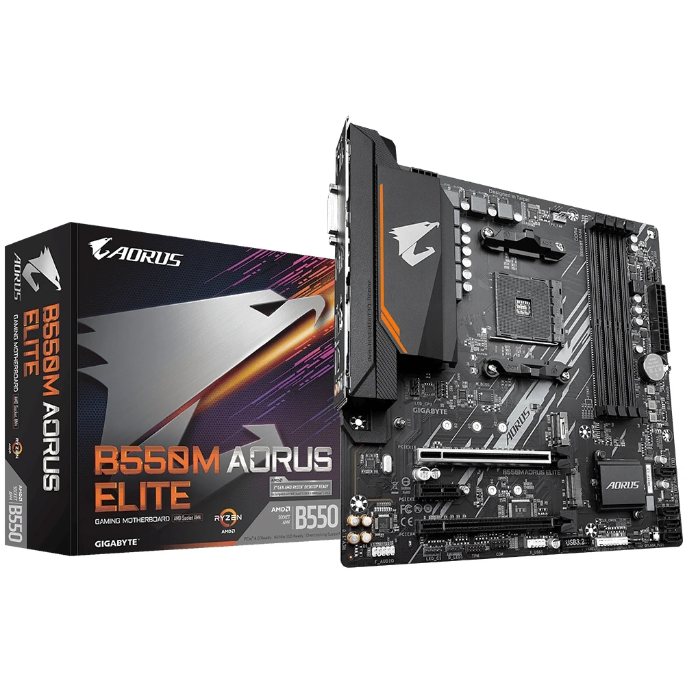 Материнская плата Gigabyte B550M AORUS ELITE | Компьютеры и офис