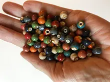 Porcelain Beads Jewelry-Making Handmade 10-Colors 6mm Ceramic for 100pcs 8mm DIY Fashion