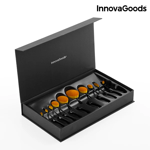 Набор овальных кистей для макияжа InnovaGoods(11 шт