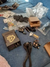 Kit de máquinas de tatuaje, pistola con fuente de alimentación de tinta, agarres para tatuaje, herramientas de arte corporal, conjunto completo de tatuaje, suministros de accesorios