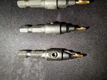 Drill-Bit-Set Countersink-Drill Pilot-Holes Woodworking A-Wrench Screw-Sizes with 5pcs