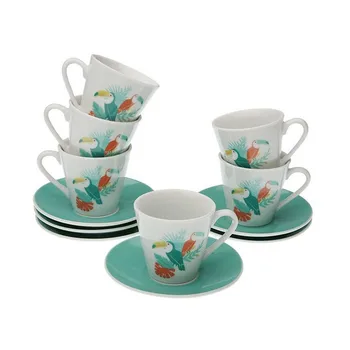 

Piece Coffee Cup Set Porcelain (6 Pieces)