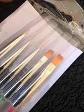 5 unids/set uñas arte pluma 2 en 1 doble termina salpican dibujo pintura Gel UV de polaco cepillo de uñas de arte puntillo herramientas