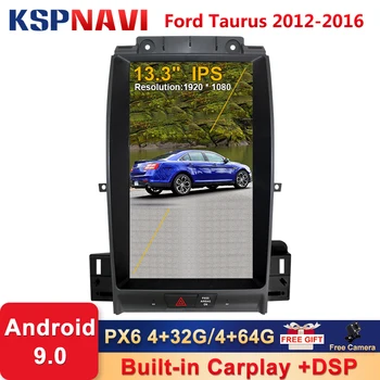 

Android 9 4G+64G 13.3inch Tesla Style Car DVD GPS Navigation for Ford Taurus 2012-2016 Autoradio Stereo Multimedia Player DSP
