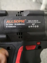 Brushless Impact Wrench Charger-Sleeve Power-Tool Li-Ion-Battery 600NM Allsome 288vf