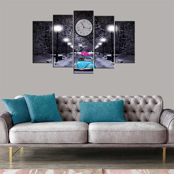 

Pink Blue Beetle 5 Parts Mdf Clock Table