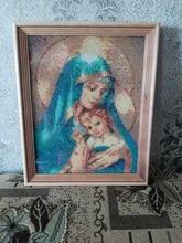 Diamond Embroidery Painting Icon Religious Home-Decor HUACAN Mosaic Cross-Stitch Square