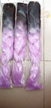 Dream Like Jumbo-extensiones de pelo sintético Kanekalone, fibra resistente al calor, 24 pulgadas, puro/Color degradado pelo trenzado sintético, venta al por mayor