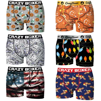 

CRAZY BOXERS BOXERS type boxer pack sorpesa 6 units stampings for men
