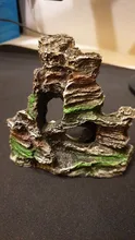 Ornament Aquarium-Accessories Fish-Tank-Decorations Cave Mountain-Hiding Resin Home