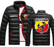 ABARTH-chaquetas cálidas de algodón personalizadas para hombre, abrigos con cremallera, Color sólido, sudaderas con capucha, universidad, invierno, 2020