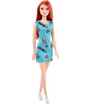 

Barbie doll Chic Redhead Blue Dress Toy Store Articles Created Handbook