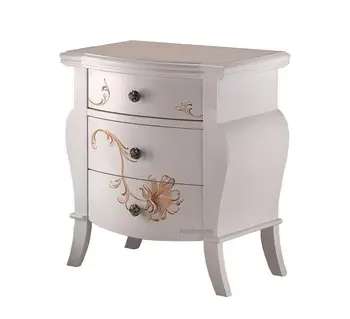 

Bedside Cabinet shaped and decorated