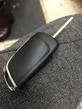 Funda con llave abatible modificada de 3 botones para Peugeot 306 407 807 5008 Partner HU83 para Citroen C2 C4 C5 Berlingo Xsara Picasso