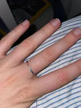 LEKANI-Anillo de boda de Color arcoíris para mujer, sortija de boda apilable del Joker, Plata de Ley 925, regalos de joyería para amigos