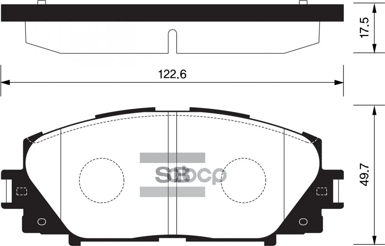 Колодки Тормозные Передние Sangsin Brake Sp1377 Sangsin brake арт. SP1377