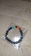 OAIITE-pulsera de Yoga de 7 Chakras para hombre y mujer, 8mm, piedra volcánica Natural de ónix, Ojo de Tigre, cuentas de hollita, pulsera de energía de la suerte