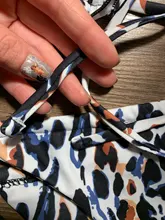 Bandeau Swimsuit Bikini-Set Beachwear Pleated Mini Thong Female Women 