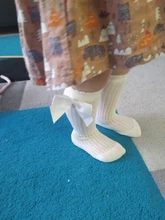 Socks Baby-Girl Summer with Bowknot Fashion Mesh Breathable Pure-Color