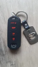 Funda de silicona con cubierta de control remoto de coche, cubierta de silicona para cubierta de coche, pegatina de capó de piel para Mazda 3 5 6 8 CX5 CX7 CX9 M6 GT 2016 2017, sin llave remota