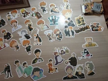 Fridge Stickers Guitar Laptop Anime Haikyuu Motorcycle Waterproof Luggage Travel 20/50pcs/pack