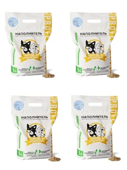 

Filler for toilet 'clean fluffy 'vanilla 5L 4 PCs.