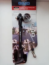 GIYO-Bomba de aire plegable GS-02D de alta presión para bicicleta, hinflador de 300 psi, con palanca, calibrador para horquilla y suspensión trasera, para bicicleta de montaña