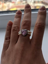 2021 anillo de perlas naturales de agua dulce hecho a mano con cuentas de corazón de diamantes de imitación estético accesorio anillo dedo medio anillo de mujer, joyería