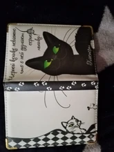 Nuevo 2018 de gato de dibujos animados titular de la tarjeta de pasaporte ruso cubre para las mujeres pasaporte de viaje casos Capa do passaporte