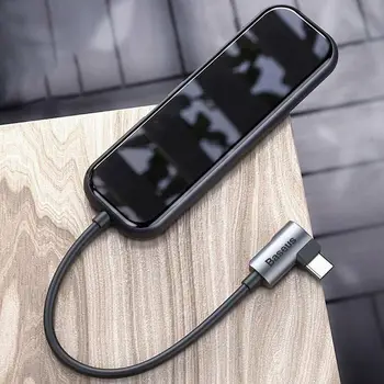 

Hub baseus multi-functional hub (Type-C to 4xusb3. 0 + pd) deep gray