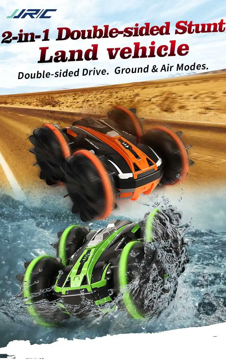 JJRC Q81 1:20 2 4G в 1 двухсторонняя амфибия 360Deg. Вращающийся Радиоуправляемый