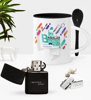 

Personalized First Parents Happy Spoon Cup Cigarette Lighter Cufflink Seti-6